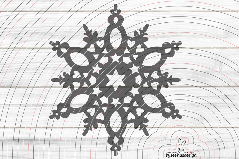 Deko Stern Plotterdatei SVG DXF