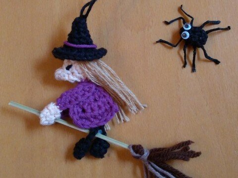Häkelanleitung - kleine Hexe Bria -Halloween