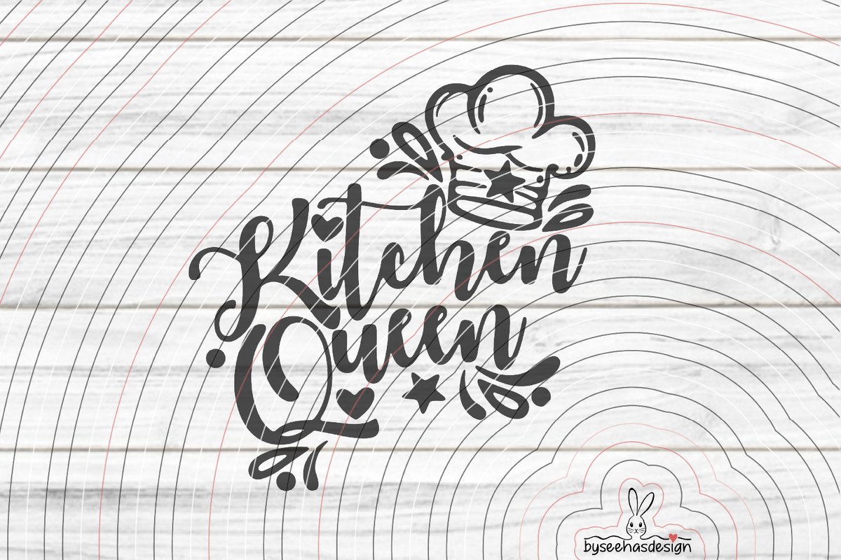 Kitchen Queen Plotterdatei SVG DXF - Bild 2