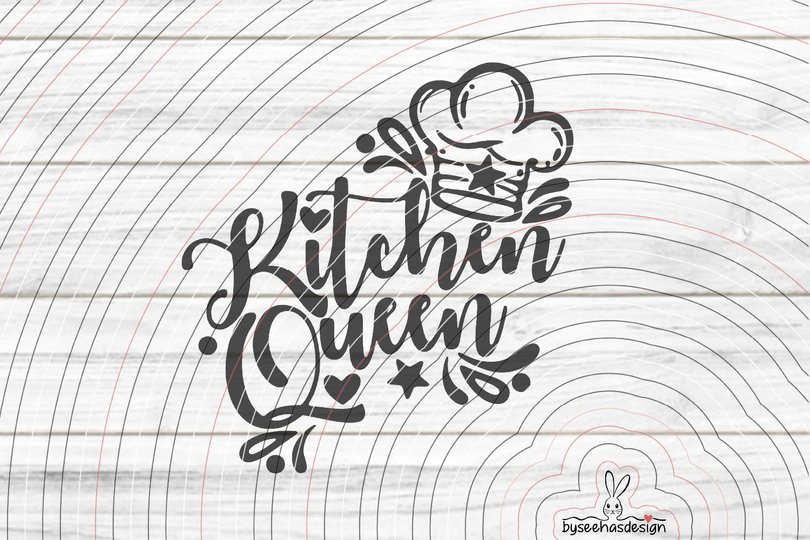 Kitchen Queen Plotterdatei SVG DXF