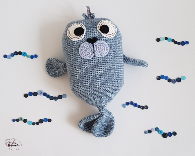 Häkelanleitung > Kuschelbuddie No.8 Robbe Ruby <