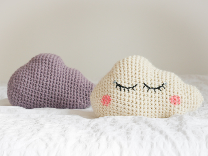 Wolkenkissen gehäkelt