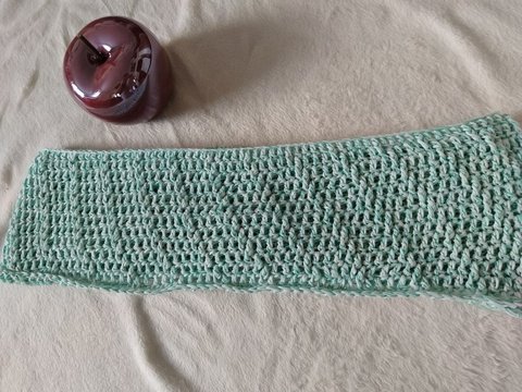 Schneeflöckchen- Loop häkeln im Strukturmuster