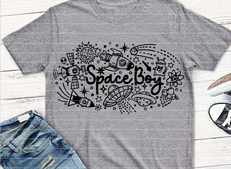 Space Boy Plotterdatei SVG DXF FCM