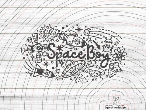 Space Boy Plotterdatei SVG DXF