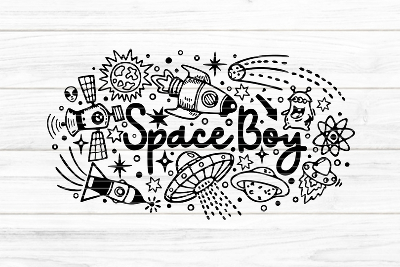 Space Boy Plotterdatei SVG DXF FCM