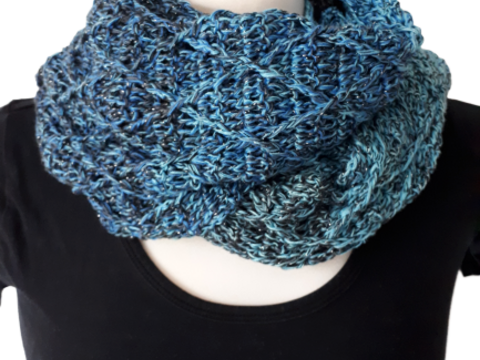 Häkelanleitung Loop/Schal "diamond"