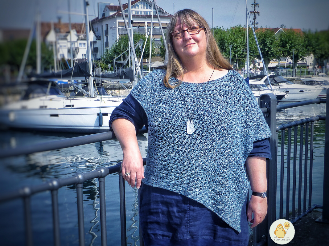 Überwurf Emma in Einheitsgröße, Häkelanleitung mit 2 Varianten