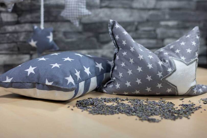 Nähanleitung Lavendelkissen mit Sternapplikation