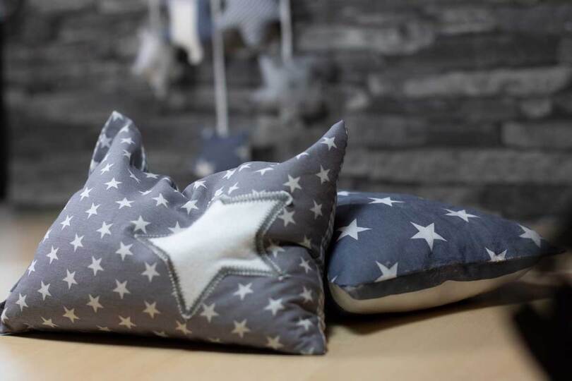 Nähanleitung Lavendelkissen mit Sternapplikation