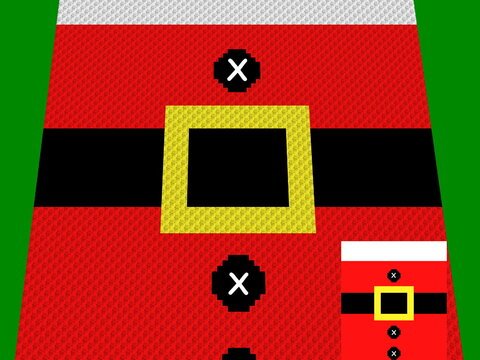 Häkelmuster * Santa - Ho, ho, ho... * Grafik für C2C Decke