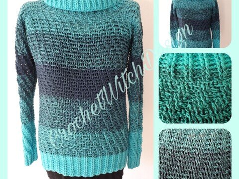 Rollkragenpullover "PoKaHel" mit Wende-Effekt