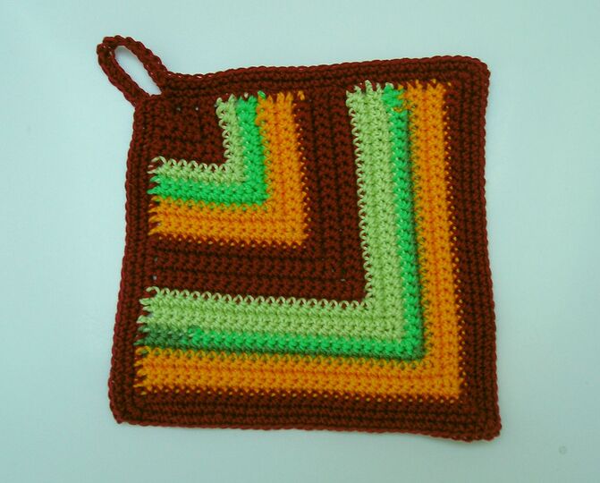 Häkelanleitung Topflappenset "Weintraube"