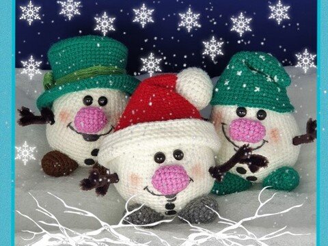 Franz, Fred und Ferdinand, die drolligen Schneemänner