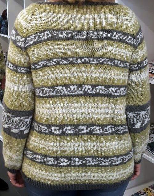 Strickjacke Fjord RVO Raglan von oben - Bild 3