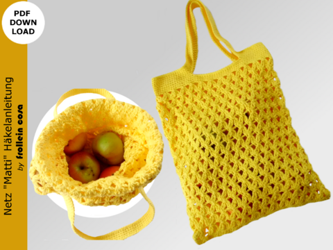 Häkelanleitung Häkelnetz "Matti"