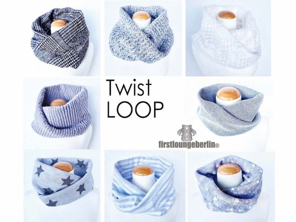 TWIST LOOP TURBOLOOP TURBOSCHAL in 8 Größen für die ganze Familie Schnittmuster &amp; Nähanleitung - DIY Design von firstloungeberlin