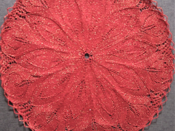 Strickanleitung_Deckchen Weihnachtsblume