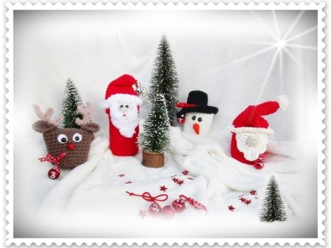 Häkelanleitung Adventskalender / Weihnachtsboten Mix