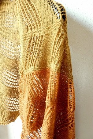 Lace shawl knitting pattern "Damian"