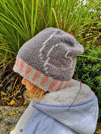 Strickanleitung Beanie "Hearts" in Doubleface - Größe anpassbar - Bild 2