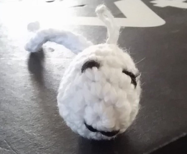 Häkelanleitung Schlüsselanhänger/Taschenbaumler "Spermi" - Bild 2