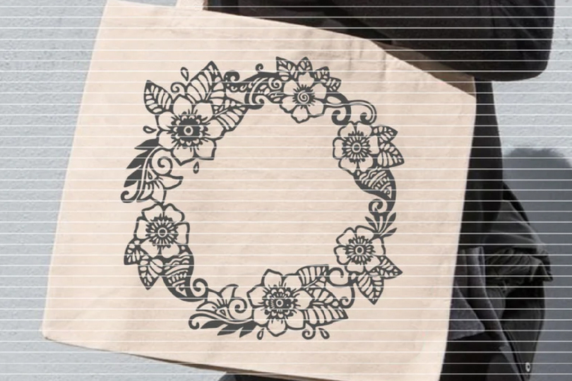 Blumenkranz Plotterdatei SVG DXF