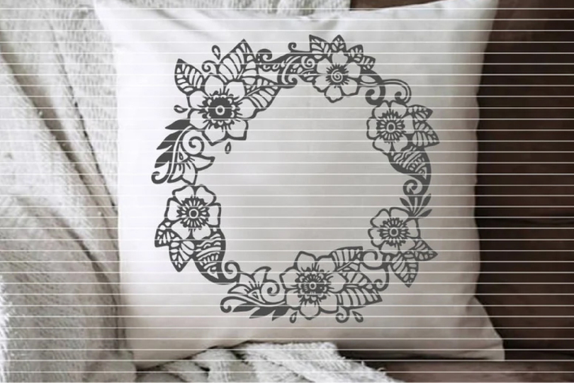 Blumenkranz Plotterdatei SVG DXF
