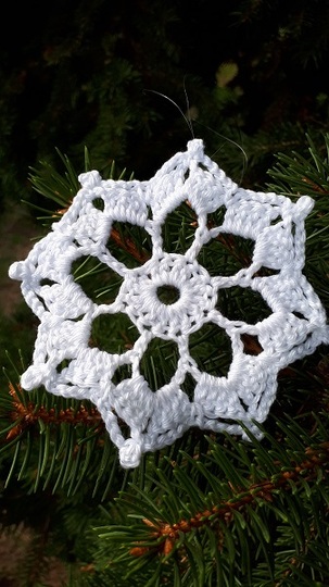 Häkelanleitung, einfacher Weihnachtsstern