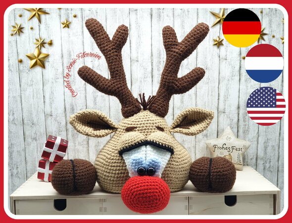 crochet pattern Reindeer