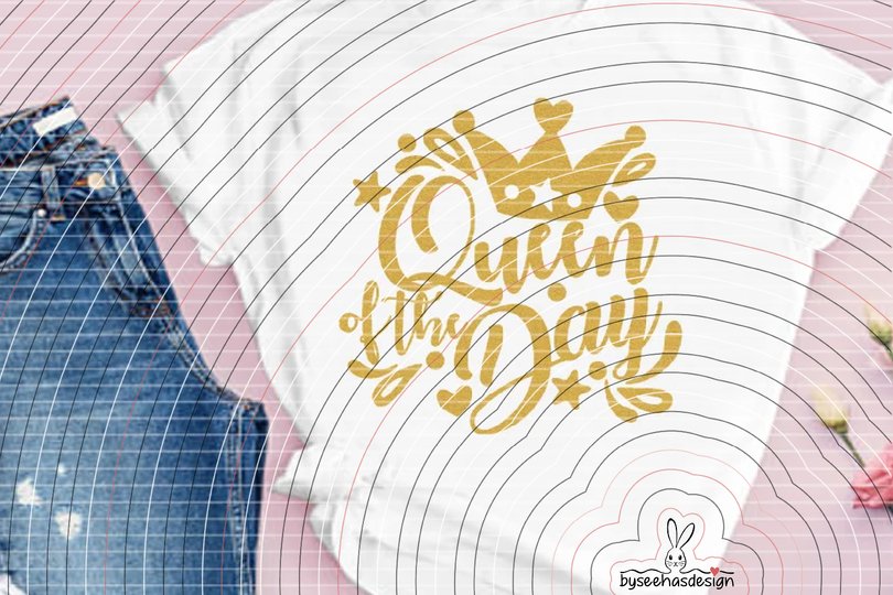 Queen of the Day Plotterdatei SVG DXF