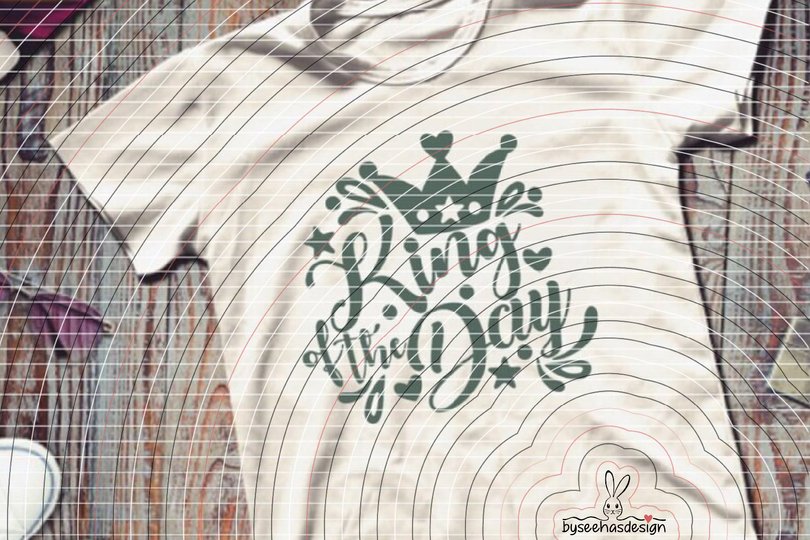 King of the Day Plotterdatei SVG DXF