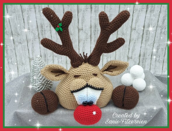 crochet pattern Santa Claus + Reindeer