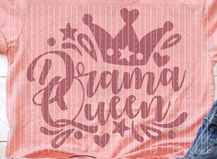 Drama Queen Plotterdatei SVG DXF