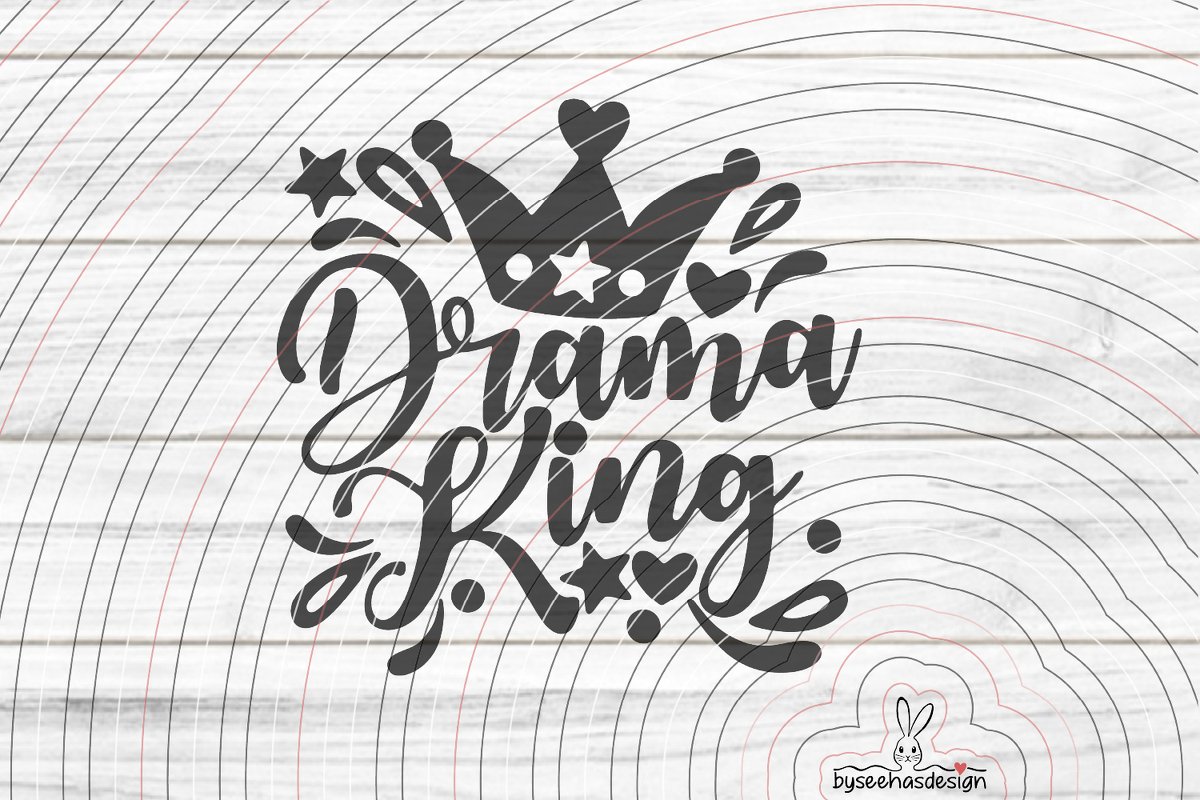 Drama King Plotterdatei SVG DXF - Bild 2