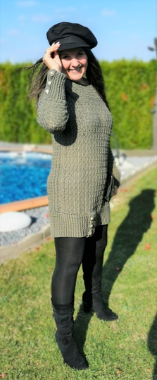 Longpulli - Häkelkleid "Eleganza"