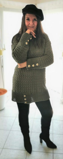 Longpulli - Häkelkleid "Eleganza"