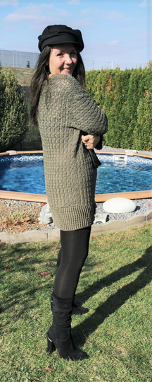 Longpulli - Häkelkleid "Eleganza"