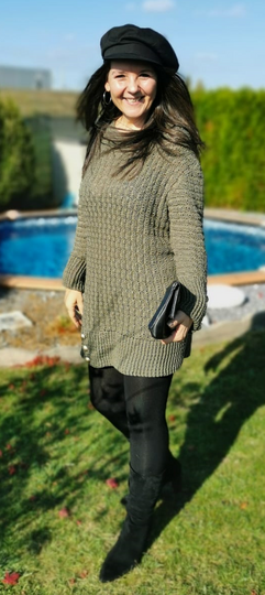 Longpulli - Häkelkleid "Eleganza"