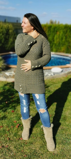 Longpulli - Häkelkleid "Eleganza"