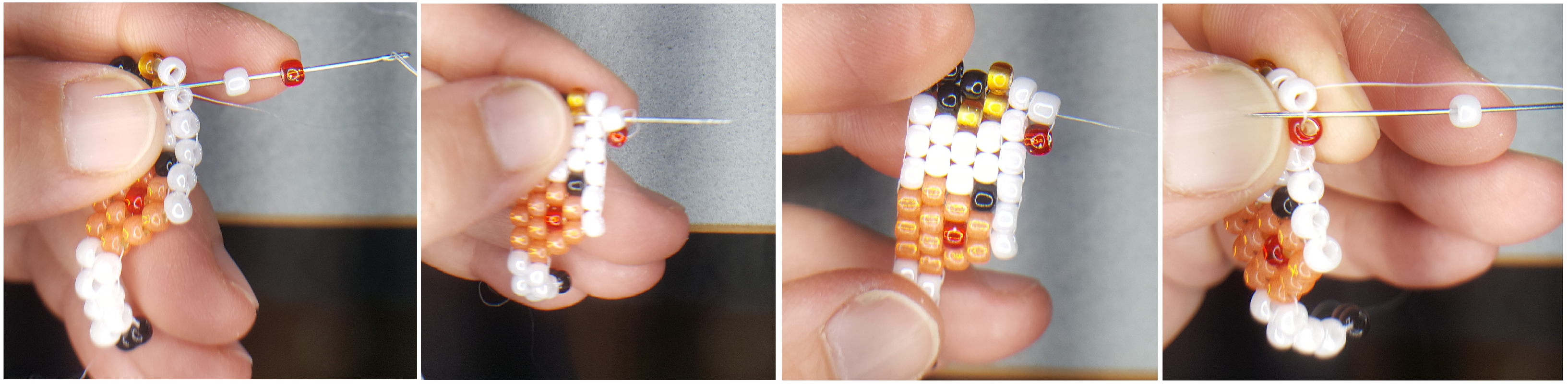 weiterführender Grundkurs für Brick Stitch / Ziegelstich