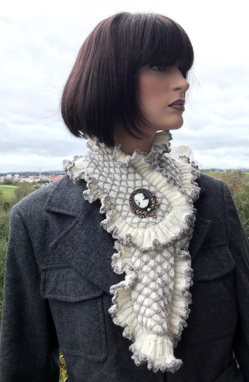 Mozartkragen, Zopfkragen - ob königlich oder ländlich - Strickanleitung