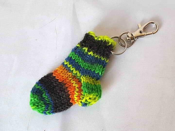 Strickanleitung Taschenbaumler, Schlüsselanhänger, Socke, für Chip  #268