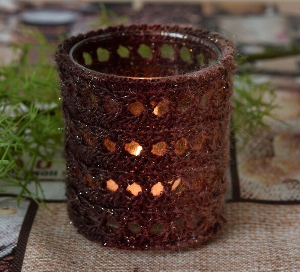 Glitzerndes Windlicht