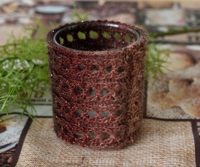 Glitzerndes Windlicht