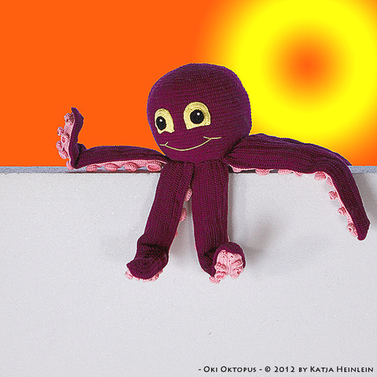 PDF Häkelanleitung Amigurumi Anleitung Krake Oki Oktopus Tintenfisch Kalmar Ozean Tier maritim ebook von Katja Heinlein plüschtier