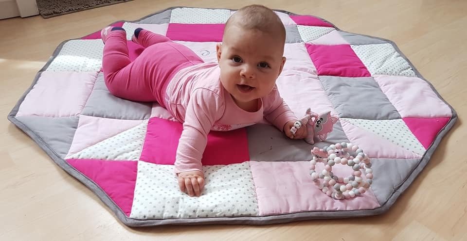 Krabbel- und Spieldecke Oktagon mit 4 Applikationen - Bild 9