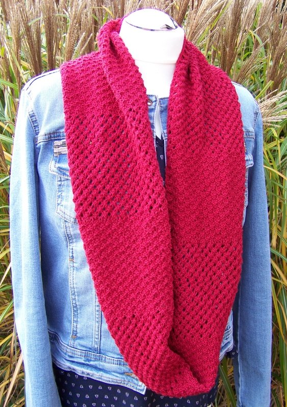 Strickanleitung für Loopschal "Mohnblüte" - Bild 2