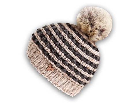 Wintermütze "Katie" (zwei- oder einfarbig, alle Gr.)