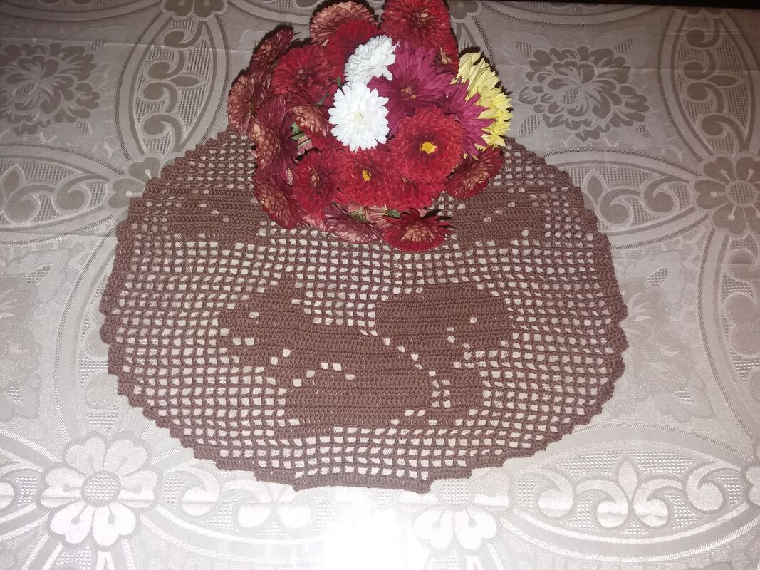 Tischdeckchen rund Eichhörnchen